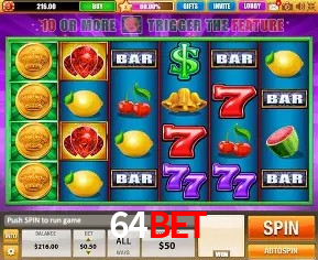Slots na Plataforma 64BET